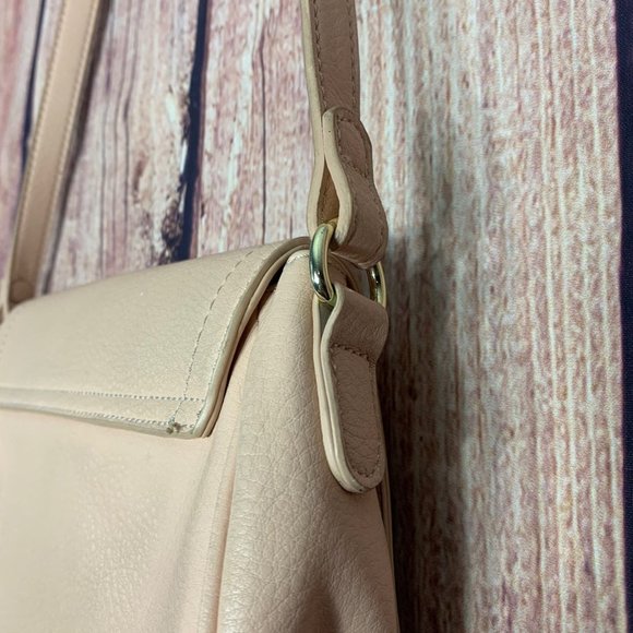 Genuine Leather Light Pink Crossbody - Picture 5 of 7